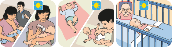 thời gian biểu cho trẻ sơ sinh