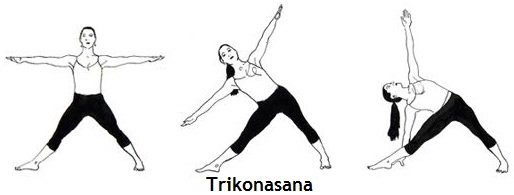 Yoga cho bà bầu: Tư thế Trikonasana