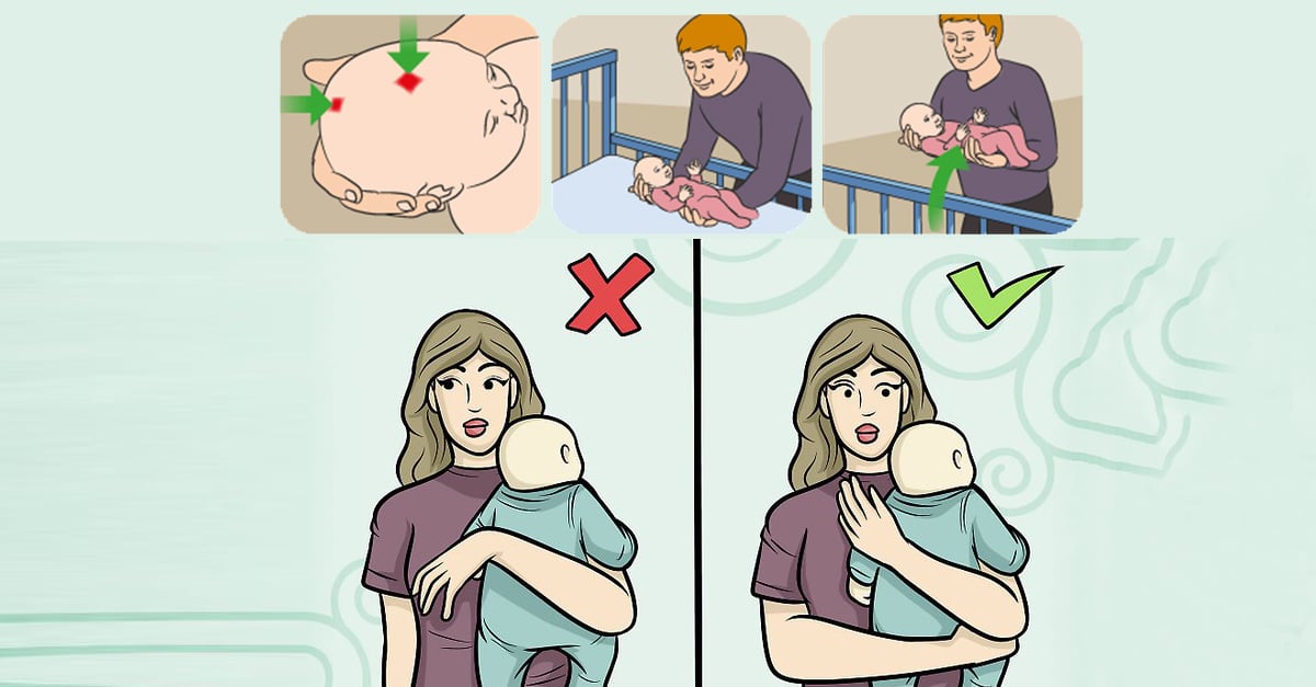 Cách bế trẻ sơ sinh