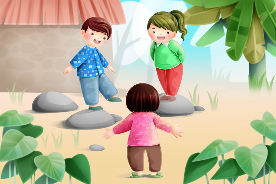 Các trò chơi dân gian cho trẻ mầm non: Cá sấu lên bờ