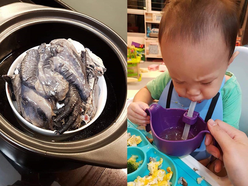 "Học lỏm" mẹ Singapore cách nấu súp gà ác cho bé trị cảm lạnh lúc giao mùa