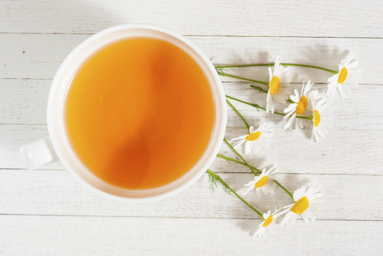 trà hoa cúc giúp hạ sốt nhanh cho trẻ