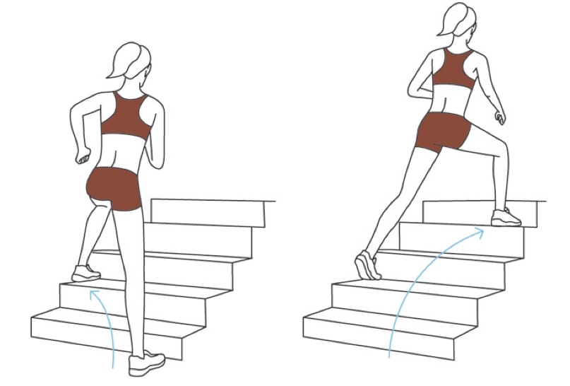 Leo cầu thang đúng cách để giảm cân