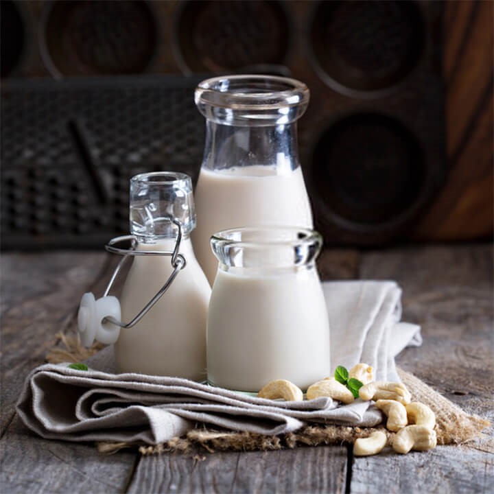 cách làm sữa lắc tăng cân vị hạt điều