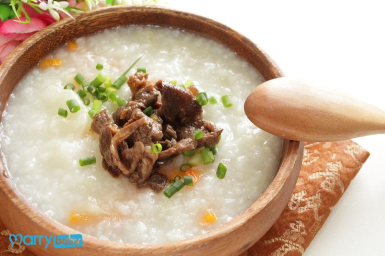 Cách nấu cháo thịt bò cho bà bầu ăn ngon miệng, khỏe mạnh suốt thai kỳ