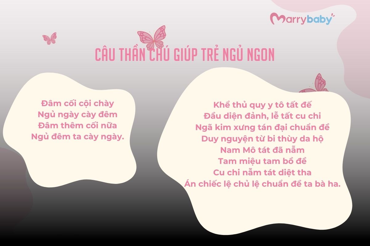 câu thần chú giúp trẻ ngủ ngon