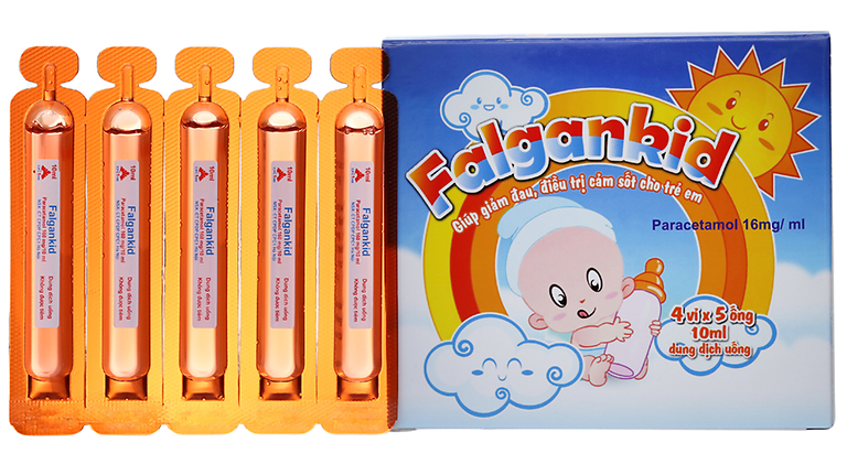 Thuốc hạ sốt dành cho trẻ sơ sinh Falgankid 160mg/10ml