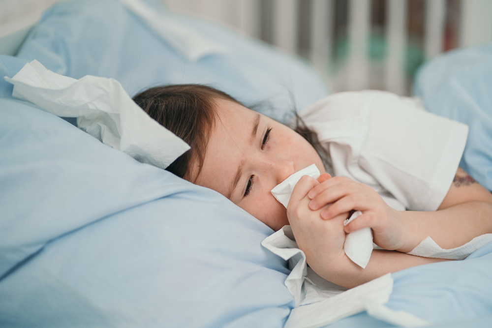 triệu chứng cúm của bé
