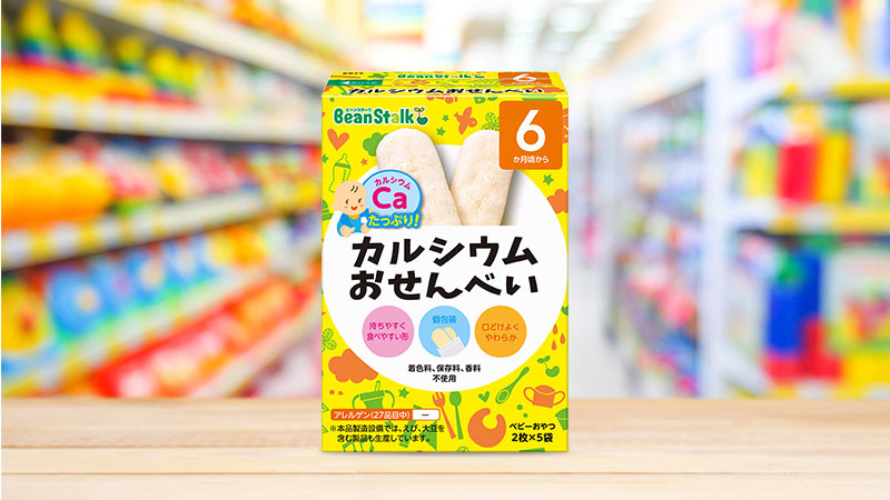 Bánh ăn dặm cho bé 6 tháng BeanStlak (Nhật Bản)