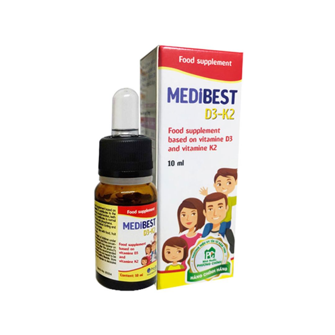 Siro giúp bé ngủ ngon Medibest D3-K2
