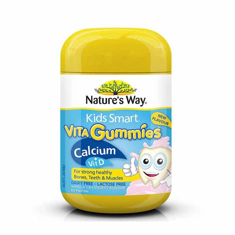 Kẹo vitamin cho bé Nature's Way Vita Gummies Calcium + Vitamin D