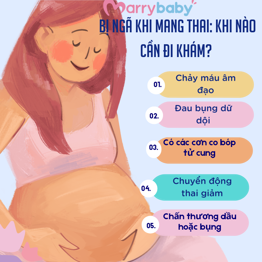 bị ngã khi mang thai