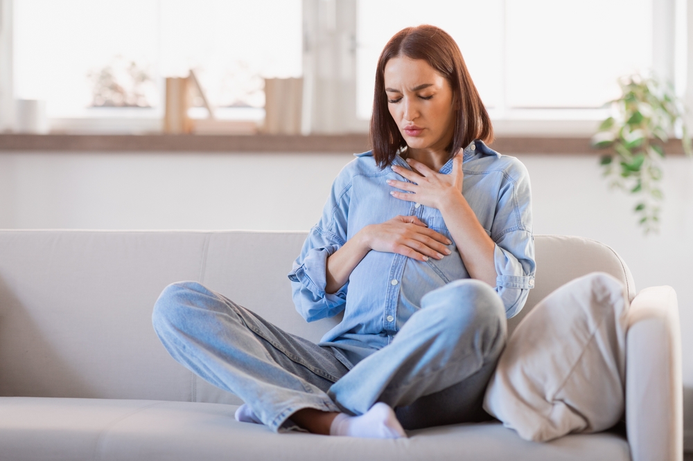 khó thở là dấu hiệu tiền sản giật