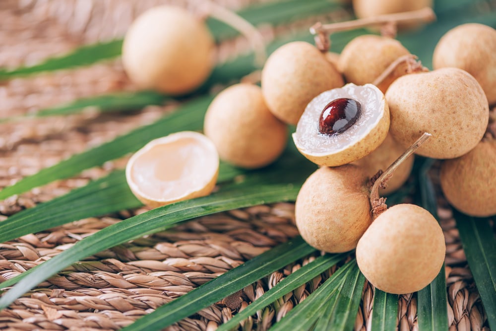 trái cây có hàm lượng calo cao: quả nhãn