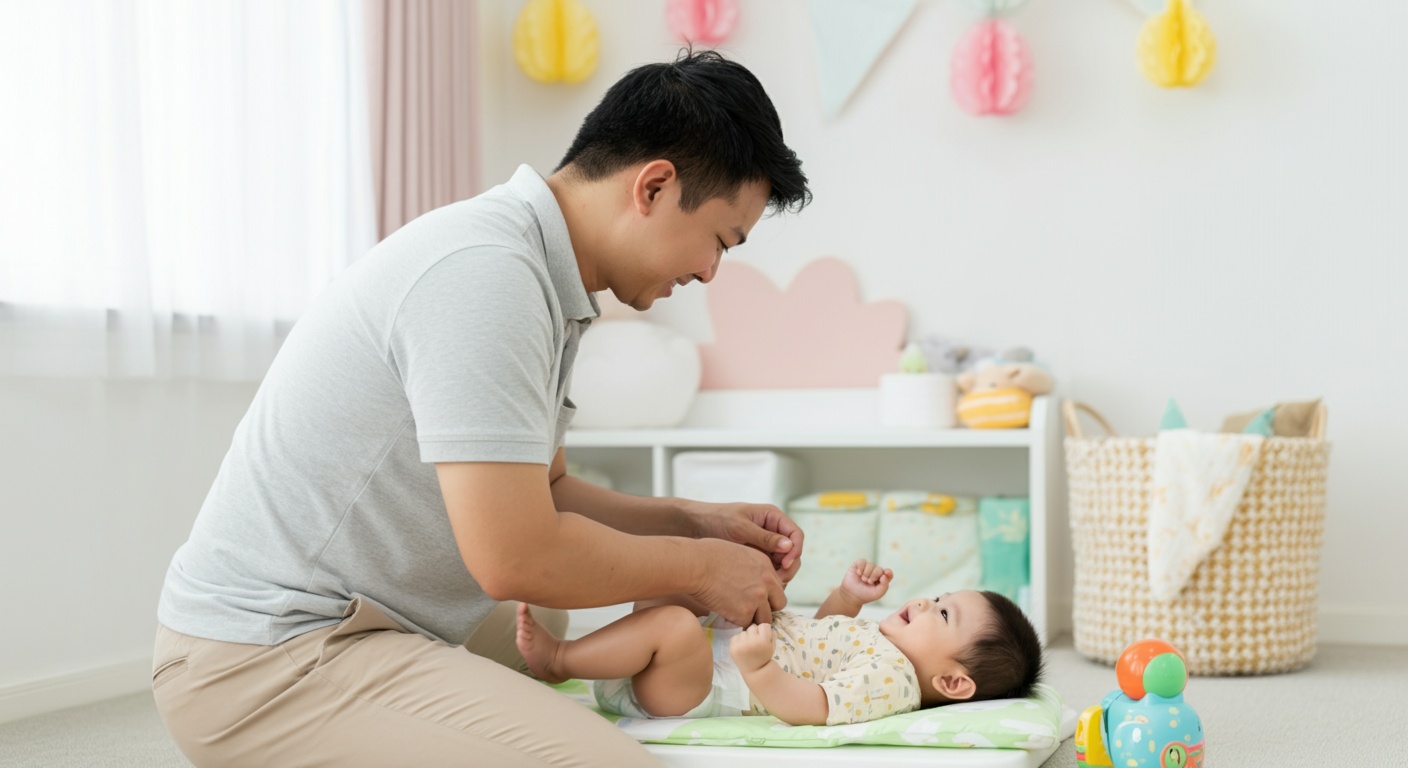 trẻ sơ sinh nên dùng tã dán hay miếng lót